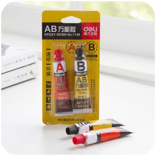 2 pcs / set Epoxy resin adhesive Contact Super glue