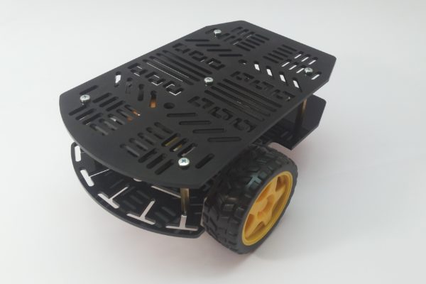 2WD MAGIC CAR 3-WHEEL ROBOT CHASSIS "black"