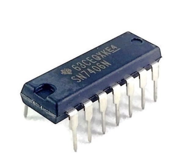 7406 "Hex Inverted Buffers with Open-Collector Outputs"