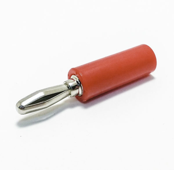 Banana Plug 4 mm – male – Red Color