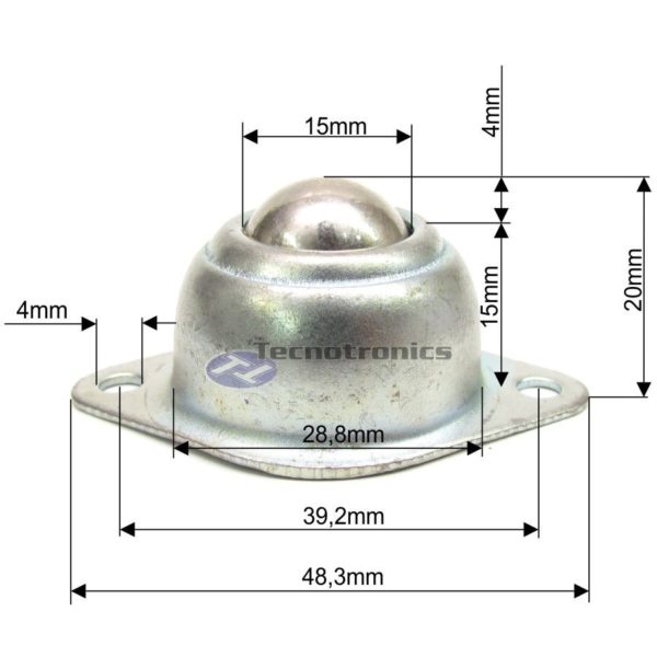 Bull’s-eye Caster Steel Ball - Image 2