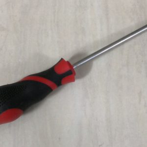 screwdriver flat (-) large 125mm red hand