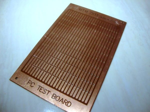 PCB 7x11 cm holes connected