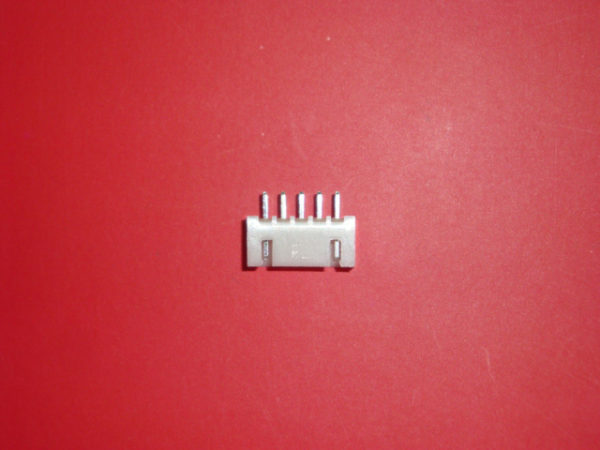 PW-M- 5 pin "Polarized Male on PCB"