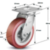 guide wheel caster large - Image 2