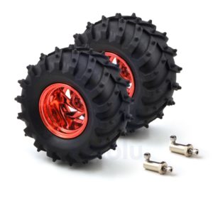 Robot Tires 120x60mm + Metal Coupler – Off Road (2 Wheel Set)- used