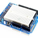 UNO ProtoShield prototype expansion board with mini breadboard