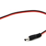 Male DC jack connector with 20 cm wire
