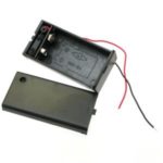 9V BATTERY HOLDER WITH COVER AND ON/OFF SWITCH
