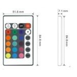 IR Remote Control 24 key (with Battery)