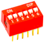 Dip Switch 6 Positions