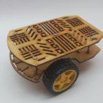 2WD MAGIC CAR 3-WHEEL ROBOT CHASSIS "wood"