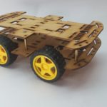 4WD SMART CAR CHASSIS "wood"