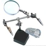 Magnifier With Alligators Holders & Solder Iron Stand TNI-U